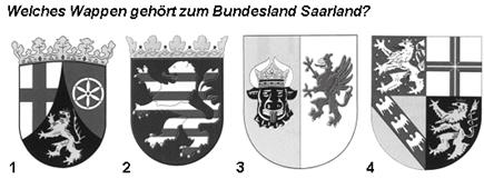Welches Wappen gehört zum Bundesland Saarland?
